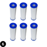 Six cold plunge chiller water filters, front view, detailed