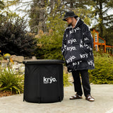 Kryo Pod, Kryo Warmer, front view, ice bath, snuggie