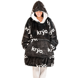 Kryo Warmer, front view, detail, oversized hoodie