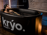 The Kryo Tub, detail, male cold plunging